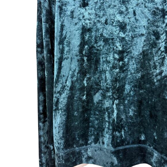 Spa by Chicos Womens Crushed Velvet Hooded Full Zip Jacket Loungewear sz 3 / XL - Picture 12 of 16